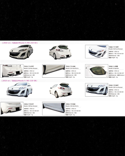 BODY LIP MAZDA 3 2010 NHÓM 2